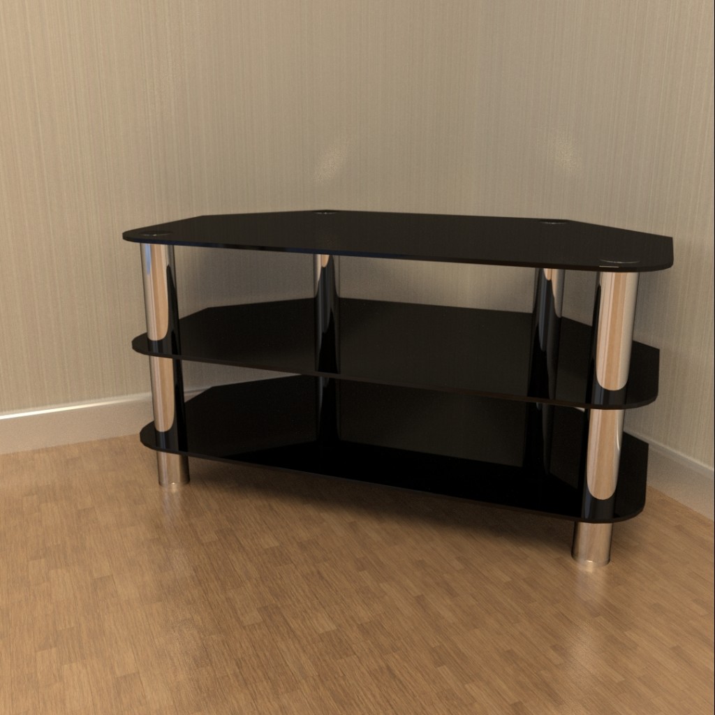 Glass and Chrome TV Stand preview image 1